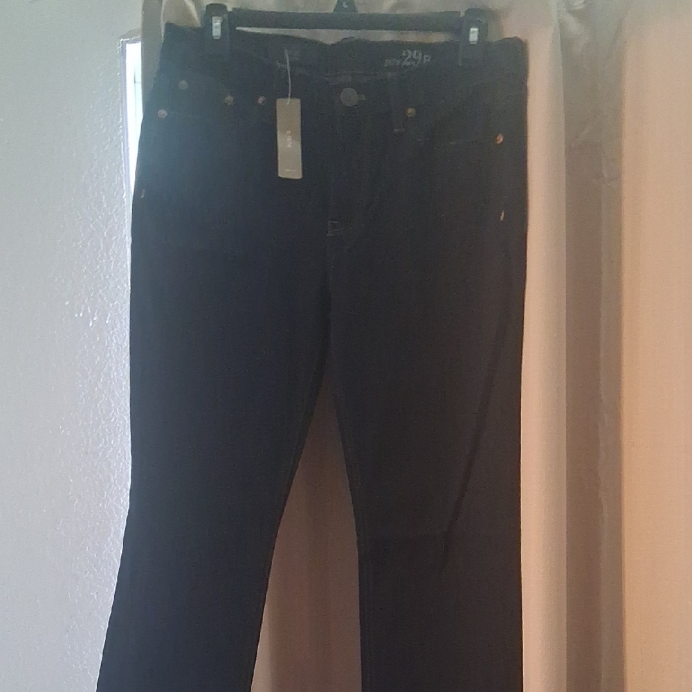 J. Crew Black Straight Leg Jeans